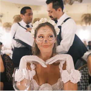 For Love & Lemons Wendy rosette gloves